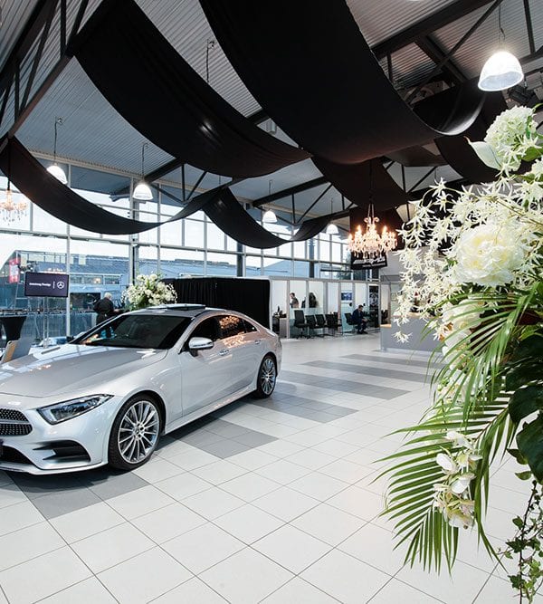 AMG Showroom Launch designed, styled and themed by Kim Chan Events