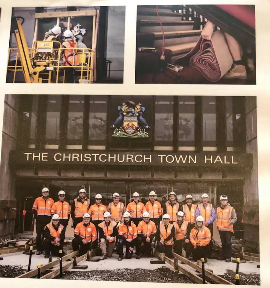 Heritage photo of the Christchurch Town Hall