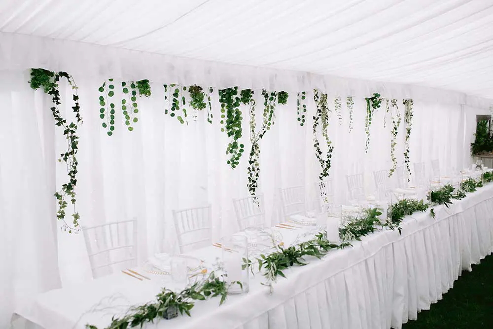 Marquee wedding styling by Kim Chan Events