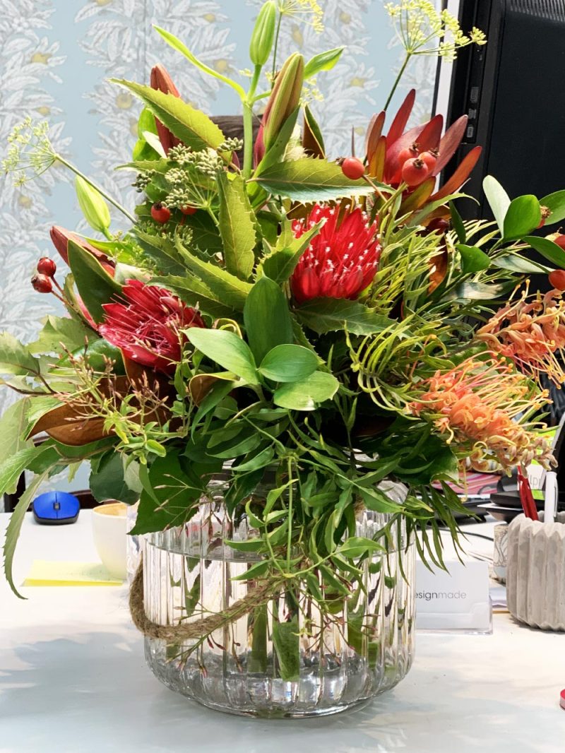 Fresh weekly office flowers delivered Christchurch New Zealand